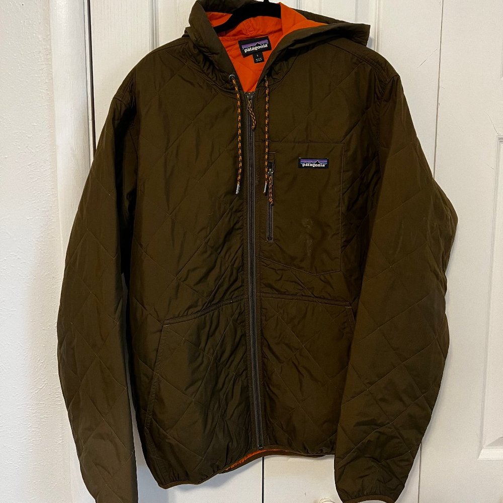 Patagonia Diamond Quilted Bomber Hoody - Size L